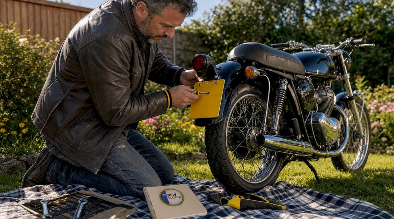 How to Fit a Number Plate to Your Motorcycle in Ireland